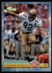 Coleman Rudolph #65 Football Cards 1993 Classic Prices