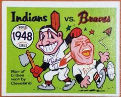 1948 Indians, Braves Baseball Cards 1970 Fleer World Series Blue Back Prices