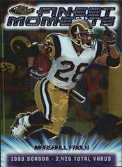 Marshall Faulk #FM10 Football Cards 2000 Topps Finest Moments Prices