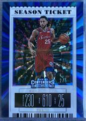 Ben Simmons [Blue Foil] Basketball Cards 2019 Panini Contenders Draft Picks Prices