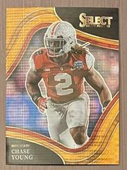 Chase Young [Neon Orange Pulsar] Football Cards 2022 Panini Select Draft Picks Prices