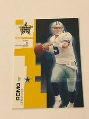 Tony Romo [Gold Retail] #1 Football Cards 2007 Leaf Rookies & Stars Prices