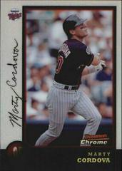 Marty Cordova #36 Baseball Cards 1998 Bowman Chrome Prices