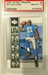 Roy Williams #4 Football Cards 2004 Upper Deck Rookie Premiere Prices