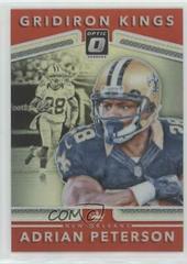 Adrian Peterson [Red] Football Cards 2017 Panini Donruss Optic Gridiron Kings Prices