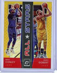 Mike Conley, Rudy Gobert [Gold] #7 Basketball Cards 2021 Panini Donruss Optic All Stars Prices