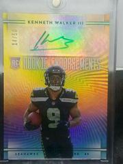 Kenneth Walker III [Green] Football Cards 2022 Panini Illusions Rookie Endorsements Autographs Prices
