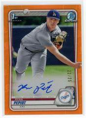 Ryan Pepiot [Orange Refractor] Baseball Cards 2020 Bowman Chrome Prospect Autographs Prices
