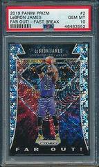 LeBron James [Fast Break] Basketball Cards 2019 Panini Prizm Far Out Prices