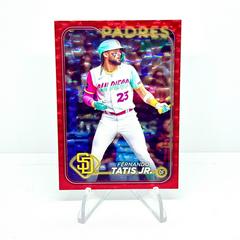 Fernando Tatis Jr. [Red Crackle Foil] Baseball Cards 2024 Topps Prices