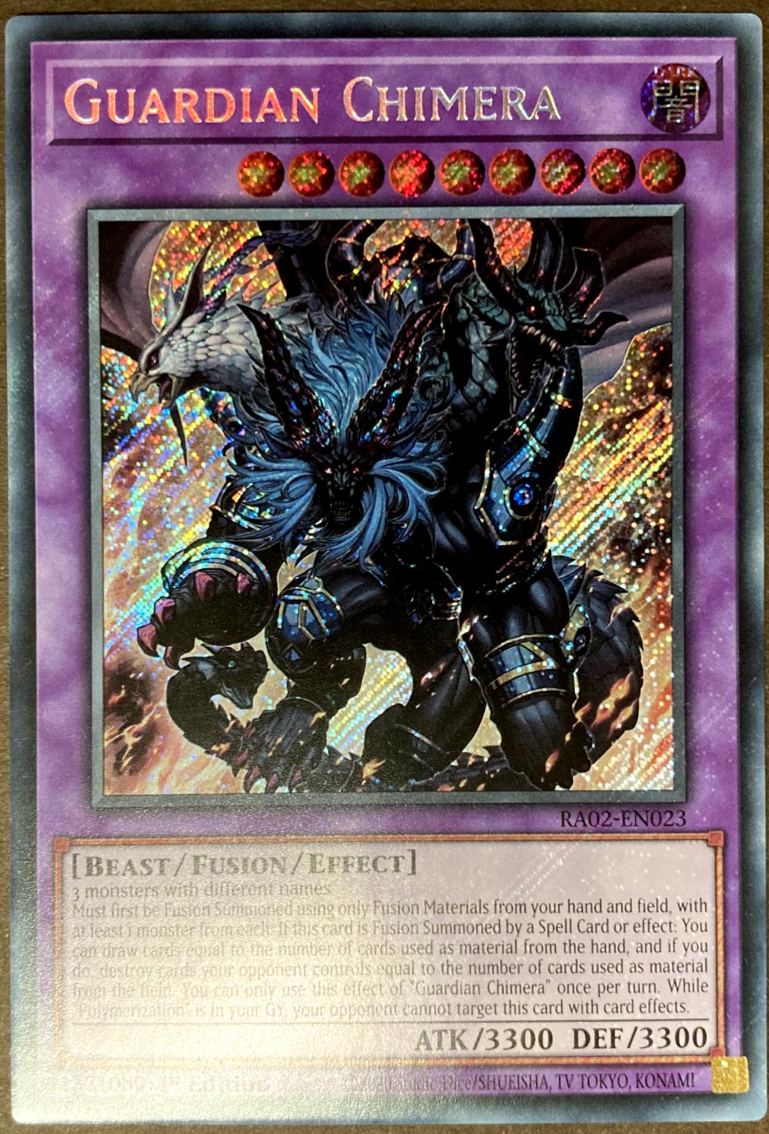 Guardian Chimera [Secret Rare] RA02-EN023 YuGiOh 25th Anniversary Rarity Collection II