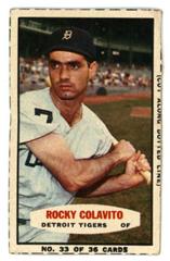 Rocky Colavito [Hand Cut Detroit] Baseball Cards 1963 Bazooka Prices