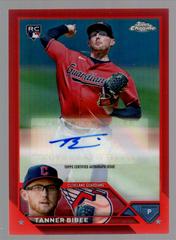 Tanner Bibee [Red] #AC-TB Baseball Cards 2023 Topps Chrome Update Autographs Prices