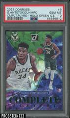 Giannis Antetokounmpo [Green Ice] #9 Basketball Cards 2021 Panini Donruss Complete Players Prices
