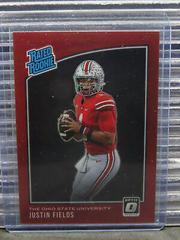 Justin Fields [Red] Football Cards 2021 Panini Chronicles Draft Picks Prices