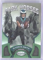 DeVonta Smith [Green] #DH-8 Football Cards 2022 Panini Certified Dark Horses Prices
