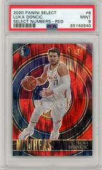 Luka Doncic [Red] Basketball Cards 2020 Panini Select Numbers Prices