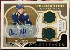 Quinn Hughes [Gold Autograph] Hockey Cards 2022 Upper Deck Artifacts Treasured Swatches Prices