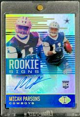 Micah Parsons [Gold] #RS-MP Football Cards 2021 Panini Illusions Rookie Signs Autographs Prices