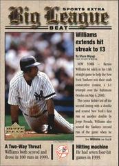 bernie williams Baseball Cards 2001 Upper Deck Big League Beat Prices