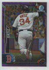 David Ortiz [Purple Refractor] #2 Baseball Cards 2016 Bowman Chrome Prices