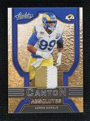Aaron Donald [Silver] #CA-3 Football Cards 2022 Panini Absolute Canton Prices