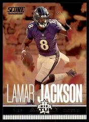 Lamar Jackson #4 Football Cards 2023 Panini Score Men of Autumn Prices