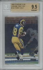 Torry Holt [First Day] Football Cards 1999 Stadium Club Chrome Prices