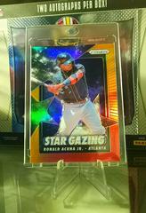 Ronald Acuna Jr. [Red Orange Prizm] #SG-3 Baseball Cards 2020 Panini Prizm Star Gazing Prices