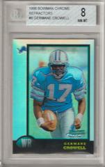 Germane Crowell [Refractor] #8 Football Cards 1998 Bowman Chrome Prices