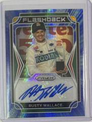 Rusty Wallace [Hyper Carolina Blue] #FA-RW Racing Cards 2022 Panini Prizm Nascar Flashback Autographs Prices