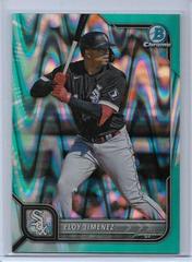 Eloy Jimenez [Aqua RayWave] #1 Baseball Cards 2022 Bowman Chrome Prices