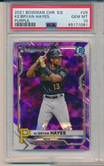 Ke'Bryan Hayes [Purple] #29 Baseball Cards 2021 Bowman Chrome Sapphire Prices