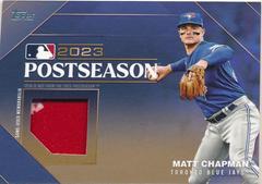 Matt Chapman [Gold] Baseball Cards 2024 Topps Postseason Performance Relic Prices