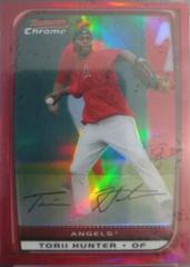 Torii Hunter [Red Refractor] #32 Baseball Cards 2008 Bowman Chrome Prices