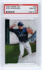 Alex Rodriguez #34-10 Baseball Cards 2000 Topps Tek Prices