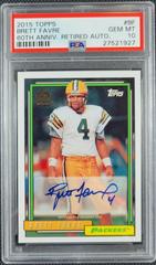 Brett Favre #BF Football Cards 2015 Topps 60th Anniversary Retired Autograph Prices