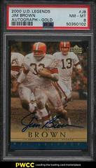 Jim Brown [Gold] Football Cards 2000 Upper Deck Legends Autographs Prices