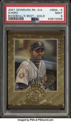 Ichiro [Baseball's Best Gold] #RDK-5 Baseball Cards 2001 Donruss Rookie Diamond Kings Prices