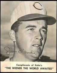 Jim O'Toole Baseball Cards 1962 Kahn's Wieners Prices