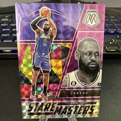 LeBron James [Purple] Basketball Cards 2022 Panini Mosaic Stare Masters Prices
