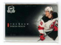 Dawson Mercer #SB-39 Hockey Cards 2021 Upper Deck The Cup Show Black Prices