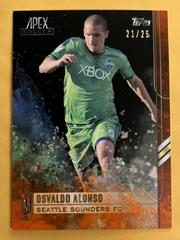 Osvaldo Alonso [Orange] #33 Soccer Cards 2015 Topps Apex MLS Prices
