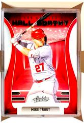 Mike Trout [Retail Green] #HW-10 Baseball Cards 2022 Panini Absolute Hall Worthy Prices