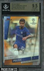 Christian Pulisic [Orange Refractor] Soccer Cards 2019 Finest UEFA Champions League Prices