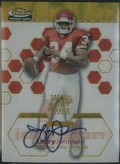 Larry Johnson [Autograph Gold Xfractor] #125 Football Cards 2003 Topps Finest Prices