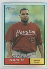 Carlos Lee [Black Refractor] #C149 Baseball Cards 2010 Topps Heritage Chrome Prices