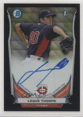 Lewis Thorpe [Chrome Refractor] Baseball Cards 2014 Bowman Prospect Autograph Prices