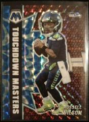 Russell Wilson [Reactive Blue] Football Cards 2021 Panini Mosaic Touchdown Masters Prices