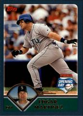 Edgar Martinez #120 Baseball Cards 2003 Topps Opening Day Prices